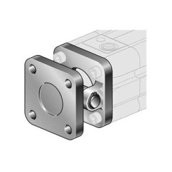 Ucho proste kompletne do siłownika pneumatycznego D32, ISO15552/6431, ISO21287, ze śrubami montaż.