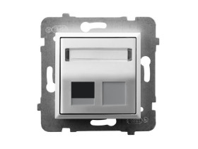 ARIA Obudowa gniazda pojedynczego typu Keystone skośna biały GPK-1US/p/00 OSPEL