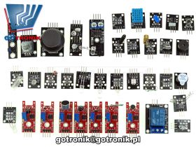 Zestaw 37 elementów do Arduino (czujniki i sensory)