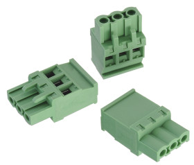 Wtykowy blok zaciskowy 4 -pinowe raster 5mm Montaż na kablu Żeński Wurth Elektronik