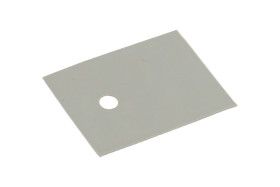 Podkładka; SOT93; TO3P; SMICA-SOT93; silikon; 20mm; 24mm; 0,3mm; z otworem; RoHS