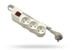 Przedłużacz z wyłącznikiem MODERN 3-gniazda z/u 5m /OMY 3x1,5/ MPS-305W-1,5