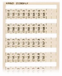 Ramka z oznacznikami E140.0-E149.7 209-947 /5szt./