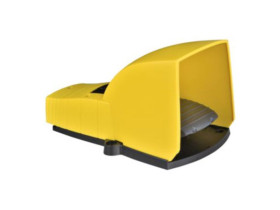 Łącznik nożny pojedynczy z osłoną żółty 2 NC+NO plastikowy XPEY311 SCHNEIDER ELECTRIC