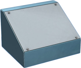 Steel enclosure, (L x W x H) 247 x 300 x 197 mm, blue, 095.11.326