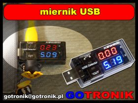 Miernik napięcia i prądu USB Keweisi KWS-10VA