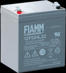 12FGHL22 Rechargeable lead fleece battery, 12 V, 5.0 Ah, long-life