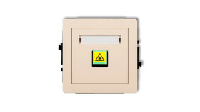 Deco Mechanizm Gniazda Światłowodowego/Optycznego Pojedynczego Beżowy 1Dgop-1