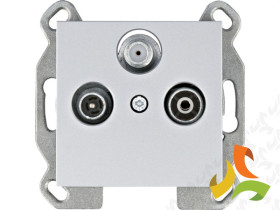 LUMINA Gniazdo antenowe RTV-SAT końcowe srebrne WL3112 HAGER