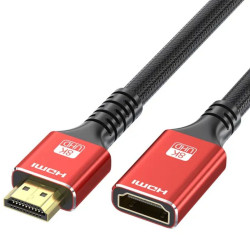 Kabel HDMI 8K 2.1V gniazdo - wtyk (przedłużacz) 1,0M (KABHDMI-8K-GW-10)