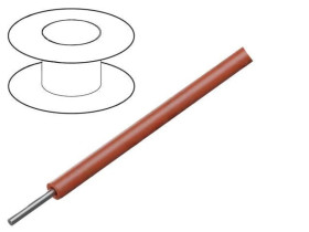 Przewód HookUp Wire d: 24AWG drut Cu PVC czerwony 600V 30,5m 782401 RD005