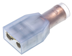 Konektor płaski Żeński 6.35 x 0.81mm długość 21.5mm Izolacja: Izolowane Cyna