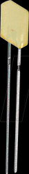 524UYD/S530-A3 LED, rectangular, 2x5 mm, wired, yellow, 3 mcd, 175°