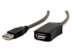 Przedłużacz USB 2.0 AM-AF 10m aktywny czarny