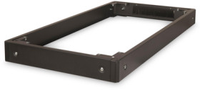 Base, sheet steel, (L x W x H) 1200 x 600 x 100 mm, black, for Unique &amp; Dynamic Basic network cabinets, DN-19 PLINTH-6/12-NB