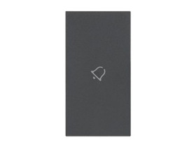 LIVING NOW Klawisz z symbolem "dzwonek" - 2 moduły - czarny KG01M2D LEGRAND