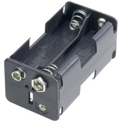 Goobay 12466 Battery Tray for 4x AA Stud/Socket 61.5x30x31.5 mm