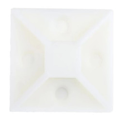 Mocowanie opaski kablowej samoprzylepne, 38.5mm x 38,5 mm, kolor: Naturalny, 50-szt., 0-28→ C., RS PRO