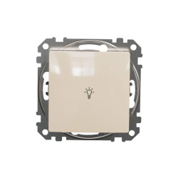Przycisk 1-biegunowy światło, beżowy, Sedna Design i Elements SDD112132