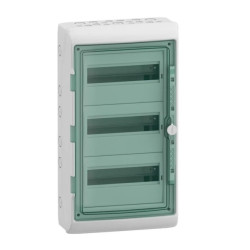 Rozdzielnica 3x12 natynkowa Mureva IP65 MRV-3-12-NT-T drzwi transparentne 13435