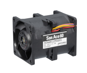 Wentylator osiowy 12 V DC DC 60 x 60 x 76mm 27.6W 119.9m³/h 66dB(A) 2.3A