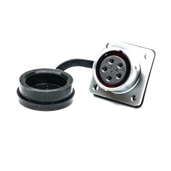 Złącze wielostykowe przemysłowe 5-pinowe M20 Montaż na kołnierzu Gniazdo RS PRO