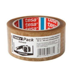 Taśma pakowa SOLVENT 66m 48mm przezroczysta 55263-00000-00