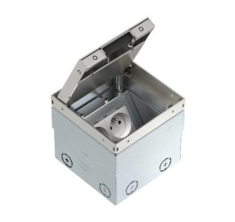 Puszka podłogowa kompletna 2x gniazda M45 VDE NF 16A UDHOME2 GV15N pokrywa do wypełnienia 7368330