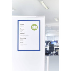 Magnetoplan 1130303 Magnetic frame A4 Blue 5 pcs Whiteboards Notice Boards