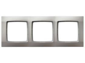 KARO Ramka 3 potrójna srebrny perłowy R-3S/43 OSPEL