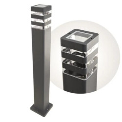 Słupek ogrodowy Santa 1x E27 80cm antracyt