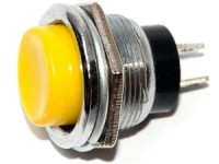 MS1113-Y Przełacznik typu push on (żółty) otwór M16 reset n. otwarty (NO)