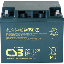 CSB EVX12400-I1 EVX Battery 12V 40Ah AGM M5 Connector Maintenance-Free