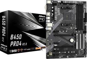 Płyta główna ASRock B450 PRO4 R2.0 (AM4) AMD AM4 ATX AMD® B450