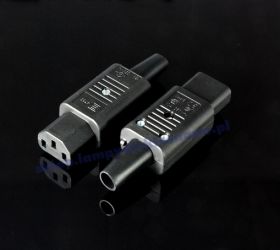 Wtyk zasilający C13 prosty Schurter