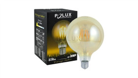 Żarówka Led E27 G80 4W = 18W 320Lm 2000K Ciepła 360 Filament Goldlux