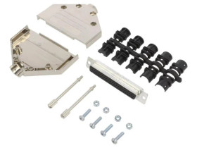 DTPKM-62FHSL D-Sub HD żeńskie proste lutowanie na przewód UNC 4-40 PIN 62