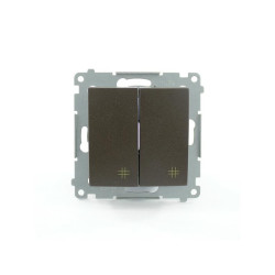 Łącznik krzyżowy podwójny brązowy DW7/2.01/46 Kontakt Simon54