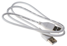 Kabel USB Złącze A USB A Złącze B USB A dł. 800mm Przewód USB USB 2.0 kolor: Biały