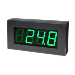 Termometr XXL (zielony wyświetlacz) - zlutowany KIT AVT 1790 w obudowie