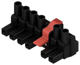 Weidmüller 2629860000 Obudowa złącza pin żeńskiego na kabel BLZ 7.62IT/06/180MSF3 SN BK BX, piny: 5, 50 szt.