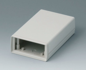 ABS shell housing, (L x W x H) 142 x 77 x 45 mm, gray white (RAL 9002), A9408340