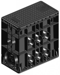 Studnia kablowa EK 437 H=400mm B125 AVBA 410 x 220 mm, zaryglowanie kluczem sześciokatnym + dno studni