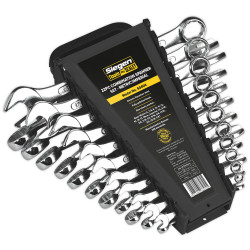 Siegen S0404 Combination Spanner Set 22pc Metric/imperial