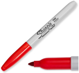 Marker permanentny czerwony 1,0mm Sharpie Fine