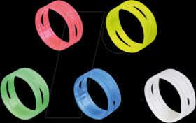 XXR-6 NEO XLR coding ring, marker ring, neon blue