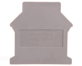 Pokrywa końcowa 42,5x1,5x54mm szara D-UK 16 3006027 /50szt./