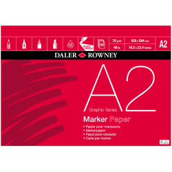 Daler-Rowney Graphic Series Marker Pad A2 70G 50Sh