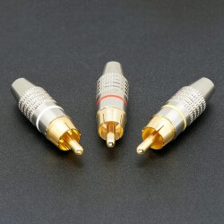 DIY RCA Plug - 3 Pack