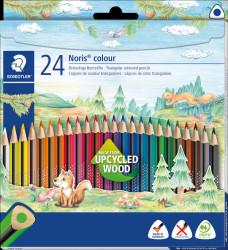 187 C24 Coloured pencils, 3 mm, triangular shape, 24 colours